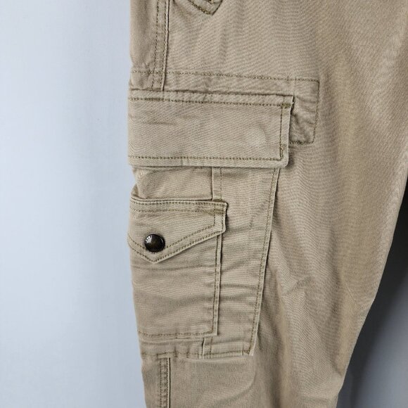 Polo Ralph Lauren Womens Pants 8 Tan VTG Cargo Pants Ankle Zip (30x29) - Picture 6 of 11